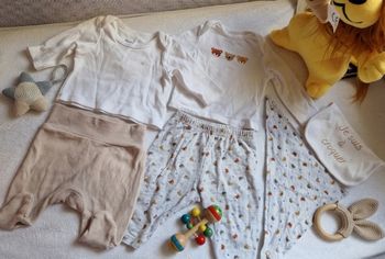 Grand Trousseau Naissance Bébé - Lot de 6 pièces (Mixte/Unsexe) - Neuf/Excellent état