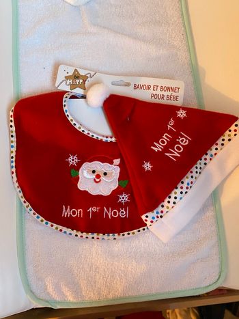 ensemble bonnet bavoir