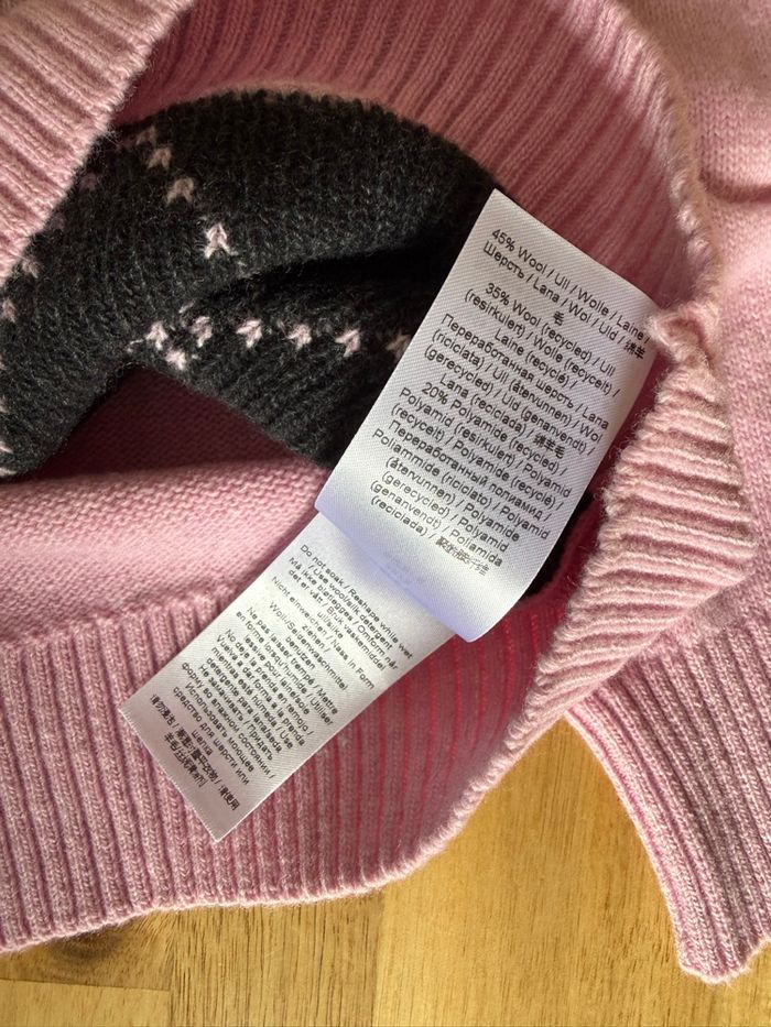 Pull rose en laine Ganni. Taille S. Totalement neuf. - photo numéro 4