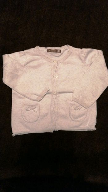 Gilet gris bout'chou 18 mois
