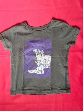 T-shirt gris délavé  motif graf taille24-36 mois H&M