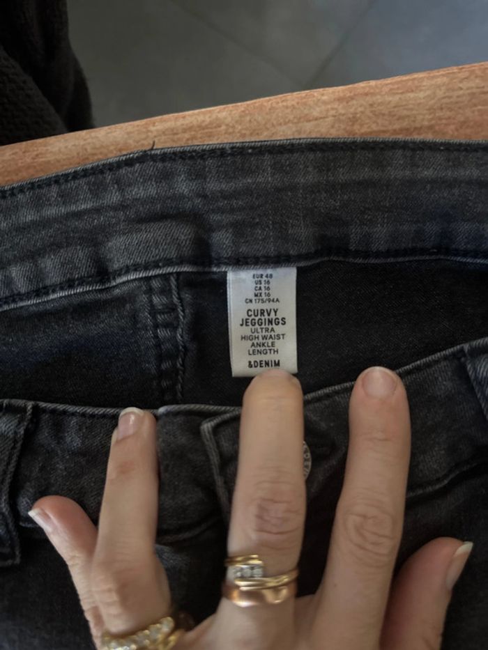 Jean jegging noir grande taille femme - photo numéro 8