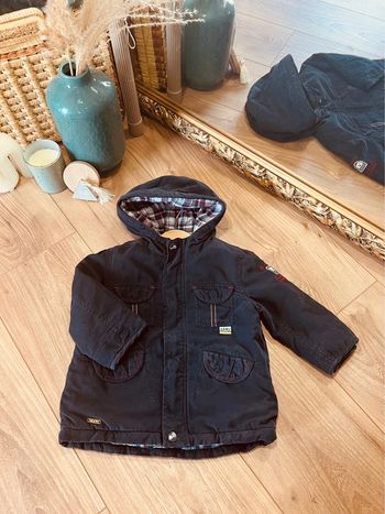 Taille 9 mois manteau demi-saison garçon Sergent Major bleu marine * capitaine * 💙