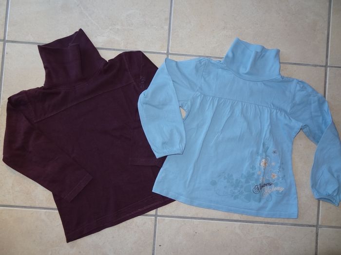 Lot de 2 cols roulés T 6ans
