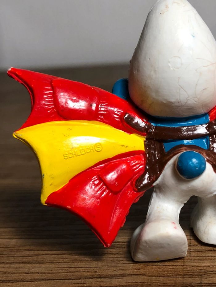 Figurine schtroumpfs vintage volant 1979 schleich made in portugal - photo numéro 9
