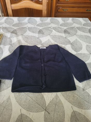 Gilet bleu boutchou 12 mois