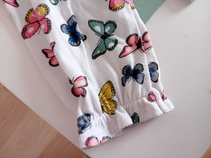 T-shirt manches longues motif papillon multicolore - photo numéro 3