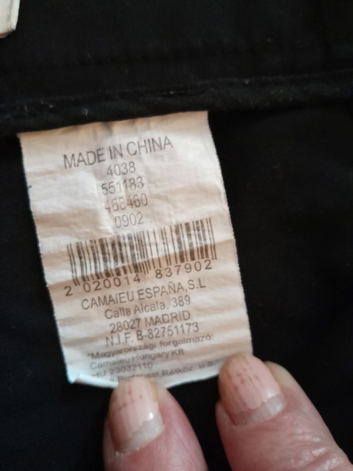 Pantalon femme Taille 38, couleur noir, Marque Camaieu, extensible - photo numéro 6