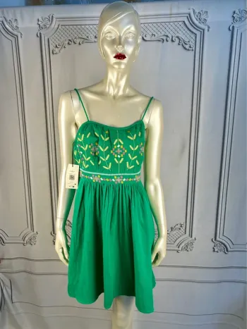 Robe courte Verte Ba&sh T.1 / S neuve