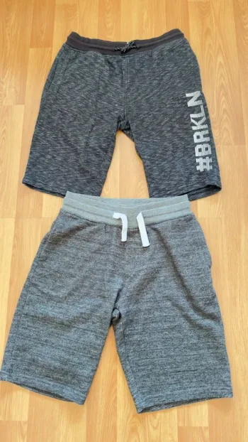 Lot 2 shorts Gémo 12 ans Gris