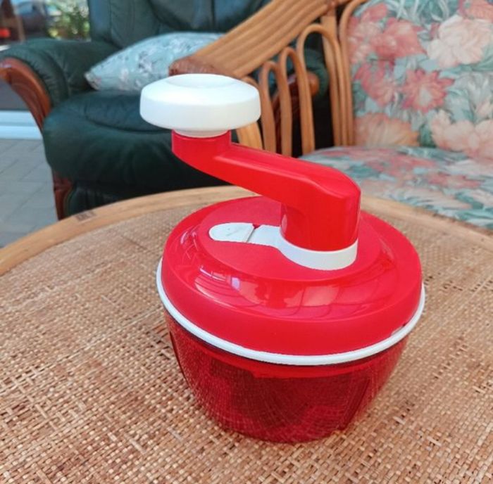 Quick chef Tupperware rouge et blanc