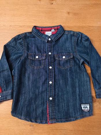 Chemise en jean neuve 18 mois
