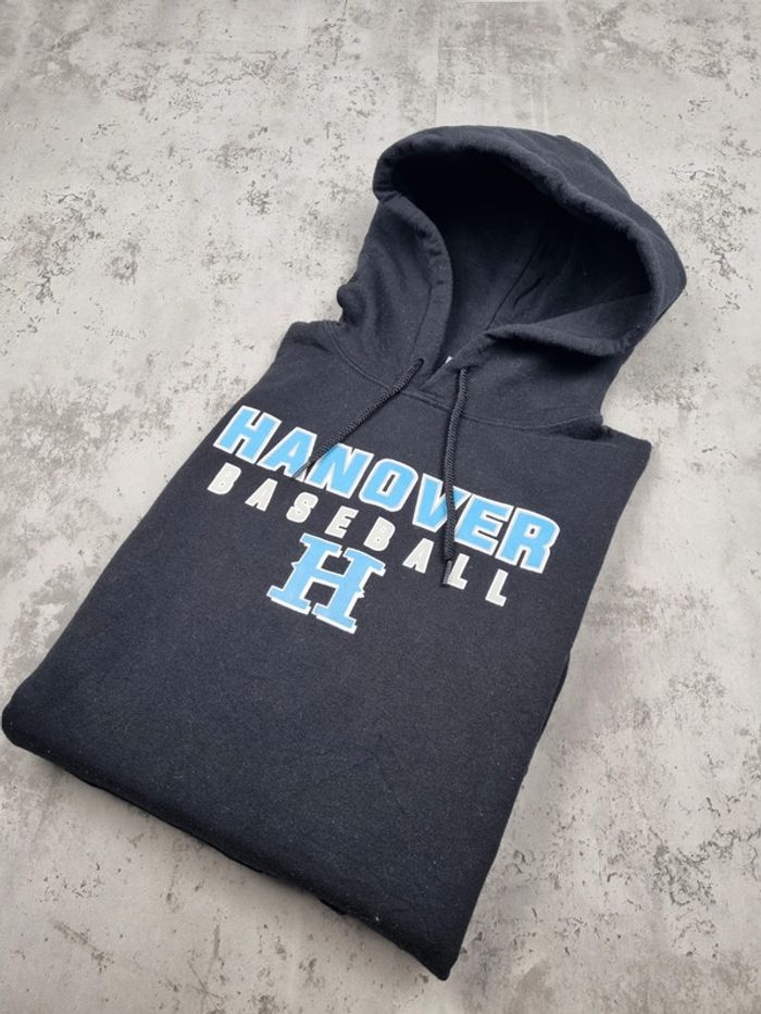Pull à capuche noir “Hanover Baseball”, M Hommes