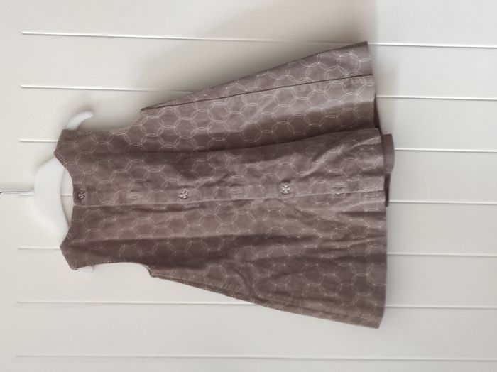 Robe sans manches bébé fille 18 mois – velours - photo numéro 4