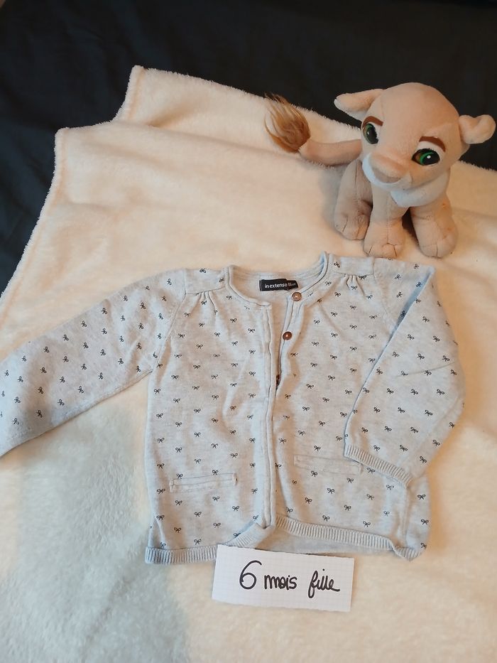 Pull gilet fille 6 mois tres bon état - photo numéro 4