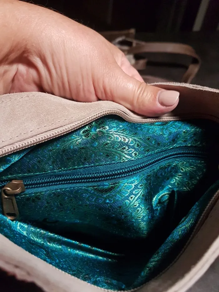 Sac en peau façon panthère - photo numéro 6