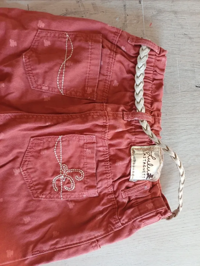 Pantalon ceinture lulu castagnette - photo numéro 7