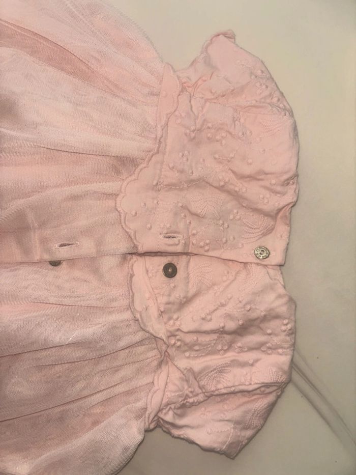 Robe taille 12 mois rose pailleté - photo numéro 4
