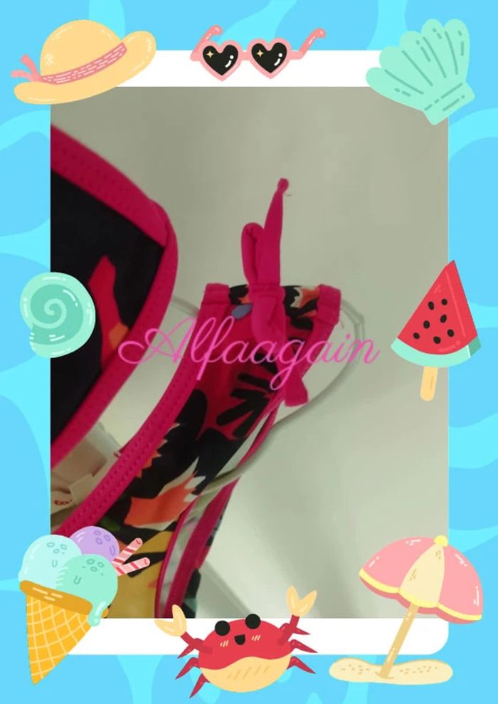 Maillot de bain 2pcs jardin tropical 8ans fille - photo numéro 8