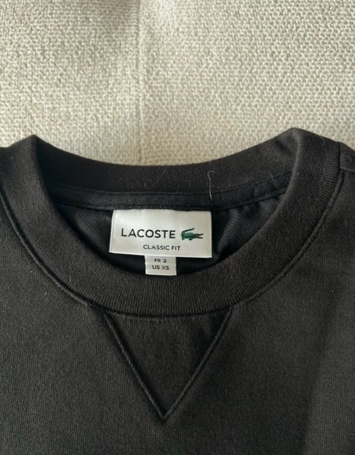 Pull Lacoste Noir - photo numéro 2