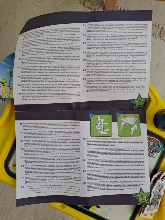 Bureau/pupitre enfant pat patrouille - photo numéro 5