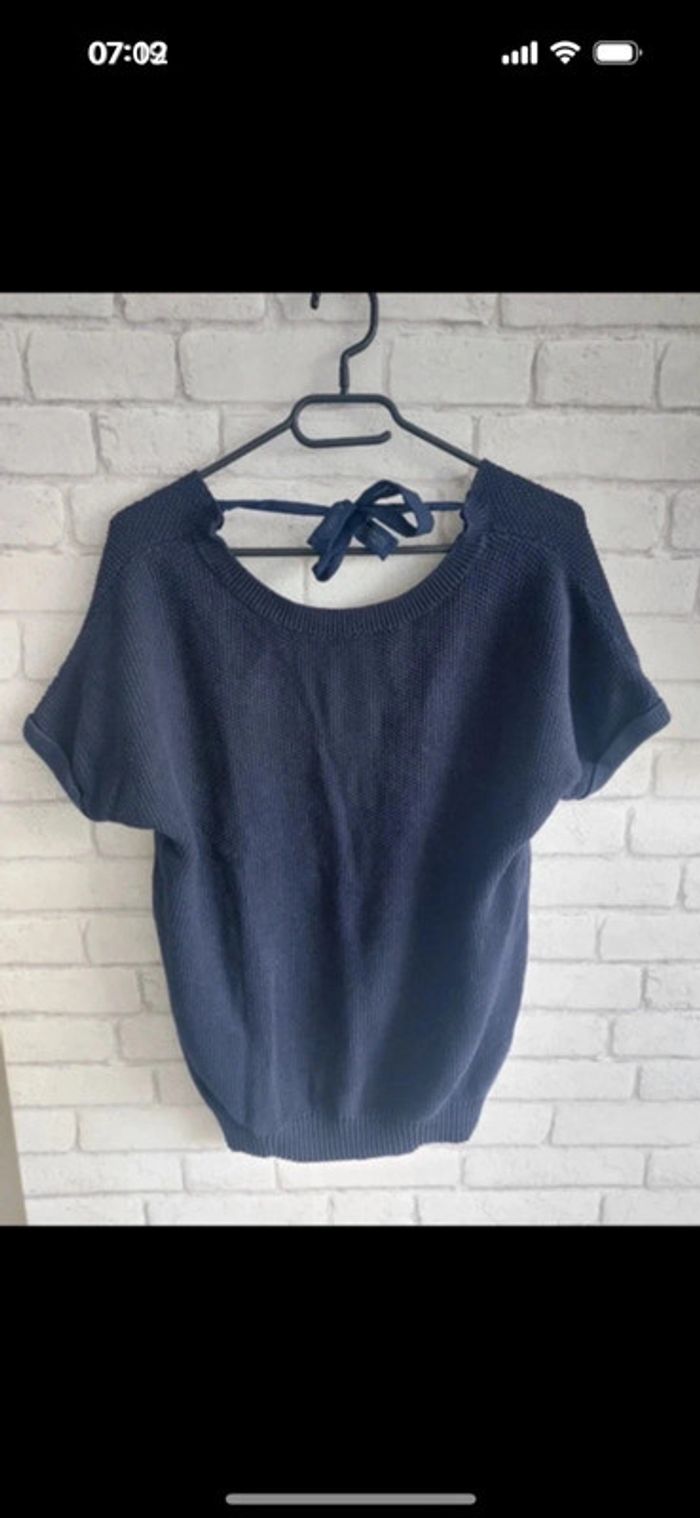 Pull manches courtes Cyrillus taille M - photo numéro 2