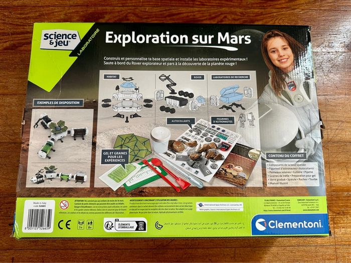 NEUF Clémentoni Science et jeu Exploration sur Mars basé spatiale espace expérience scientifique - photo numéro 2