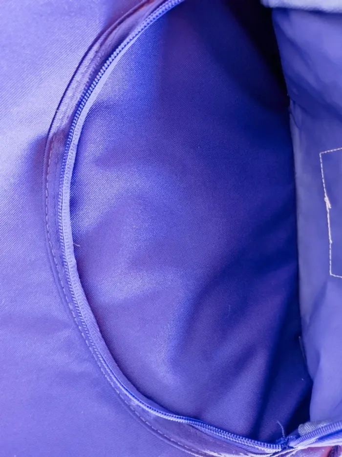 Cartable scolaire violet fleur rose / Complices - 35x30cm - photo numéro 5