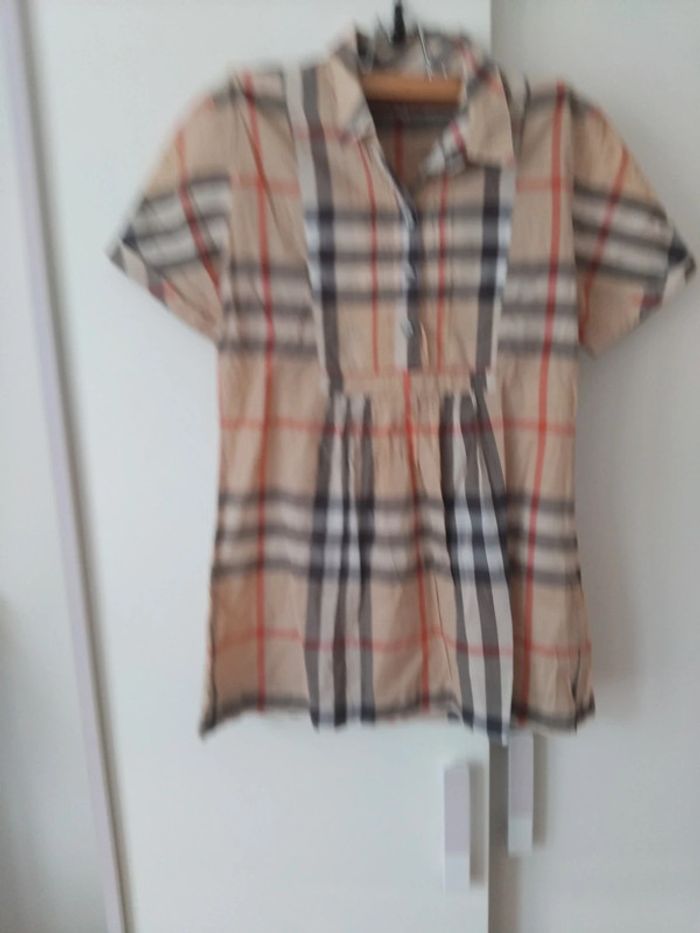 Blouse Burberry t14ans 100%coton - photo numéro 5
