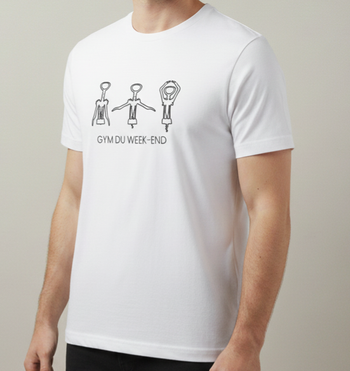 👕 T-shirt "Gym du week-end" – Humour & Détente !