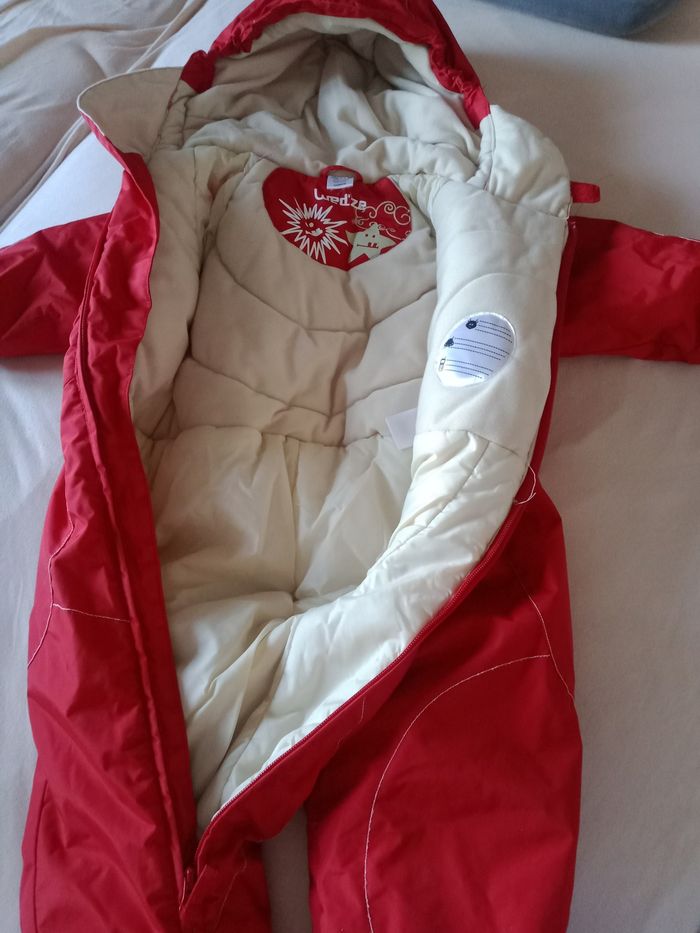 Combinaison de ski rouge taille 3 ans wed'ze - photo numéro 3