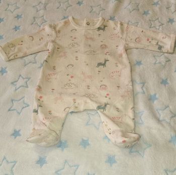 Pyjama bébé 1 mois Kiabi rose licorne dinosaure – Neuf sans étiquette 