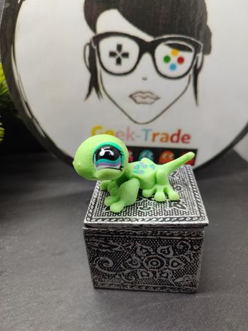 Lps001039 My Littlest Petshop Lps Pet Shop Authentic Gecko Lizard Lézard 751