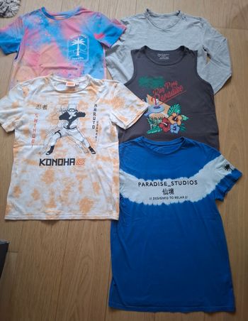Lot 5 tshirts Naruto et cie