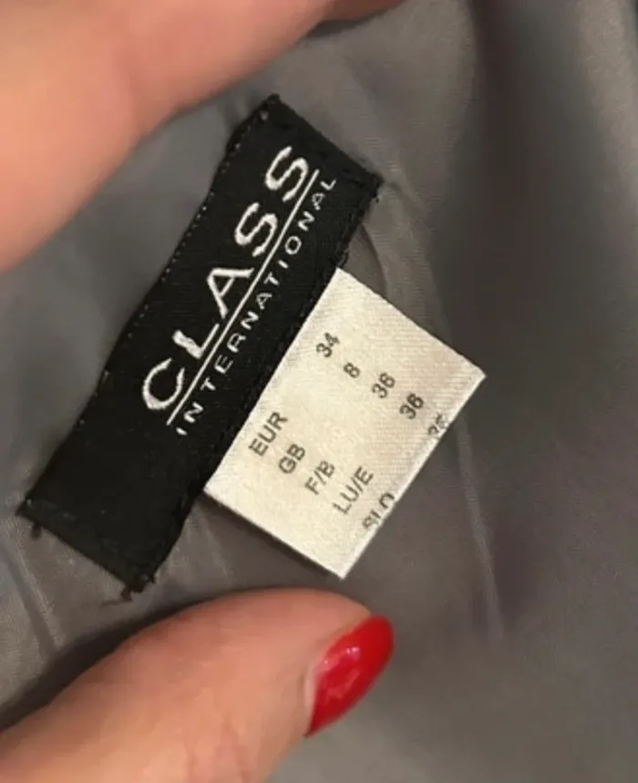 Class international  robe grise pour l’hiver, femme, taille 34 - photo numéro 6