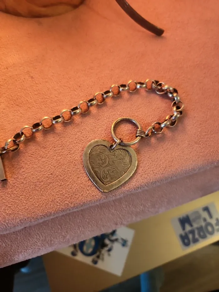 Bracelet argent cœur - photo numéro 2