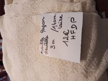 coupon de jersey "dentelle"