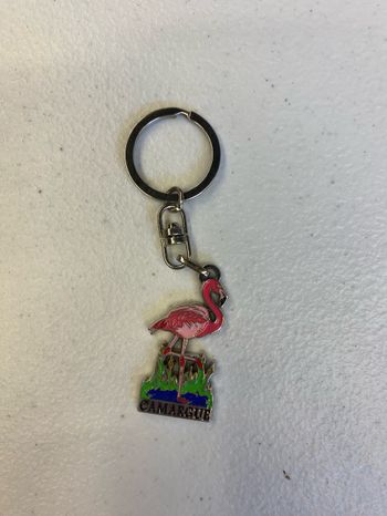 Porte clef flamant rose Camargue