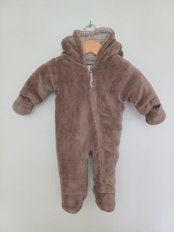 Combinaison pilote manches longues à capuche / bébé 6 mois  /  3 suisses