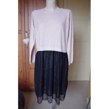 Robe mi-longue bi matière Yumi T42