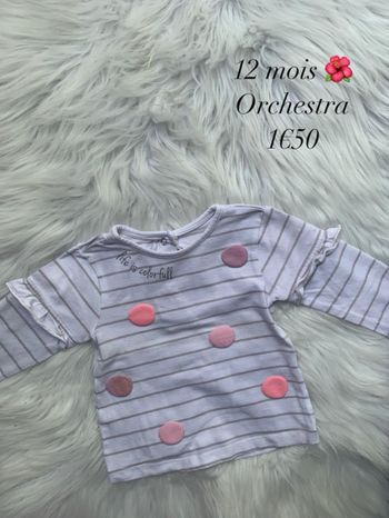 T-shirt 🌺 12 mois 🌺 Orchestra