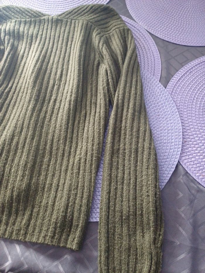 Pull blancheporte vert kaki taille 38 - photo numéro 6