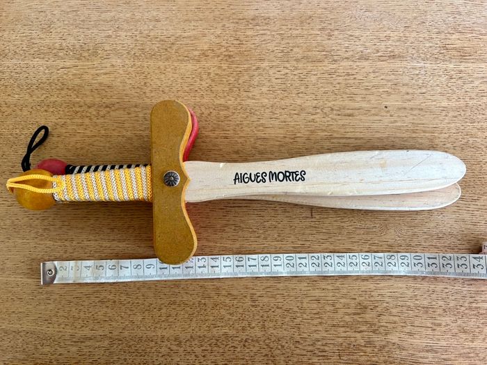 Lot de 2 épées en bois pour petit chevalier - photo numéro 4