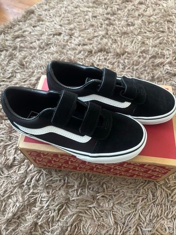 Chaussures vans noir et blanc mixte