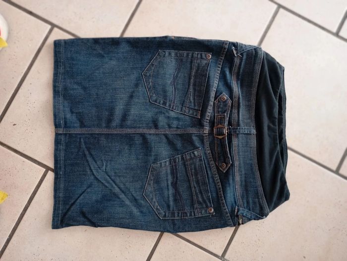 Jupe en jeans grossesse - photo numéro 4