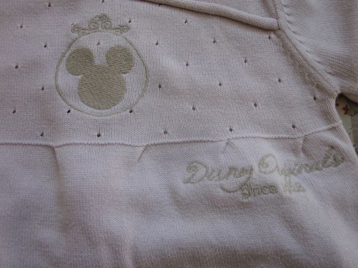 Robe pull et bonnet en coton rose Disney 3 mois - photo numéro 3