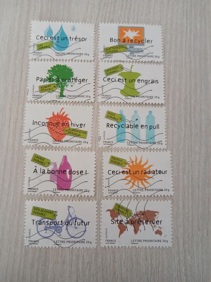 lot de 2 séries de timbres - photo numéro 2