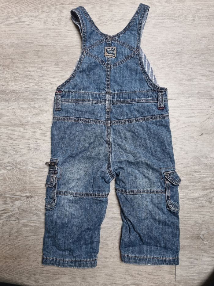 ​Salopette en Jean Creeks Baseball 74 - Style Cargo - Taille 18 mois Tres Bonne Etat - photo numéro 2