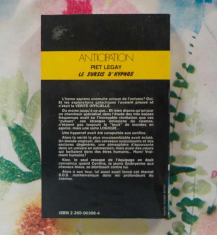 Le sursis d'Hypnos de Piet Legay Ed. Fleuve Noir - photo numéro 3