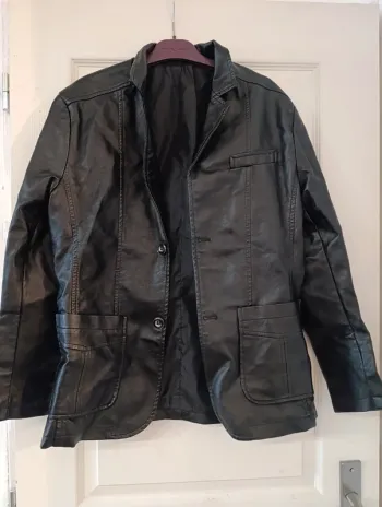 Veste mixte simili cuir taille L
